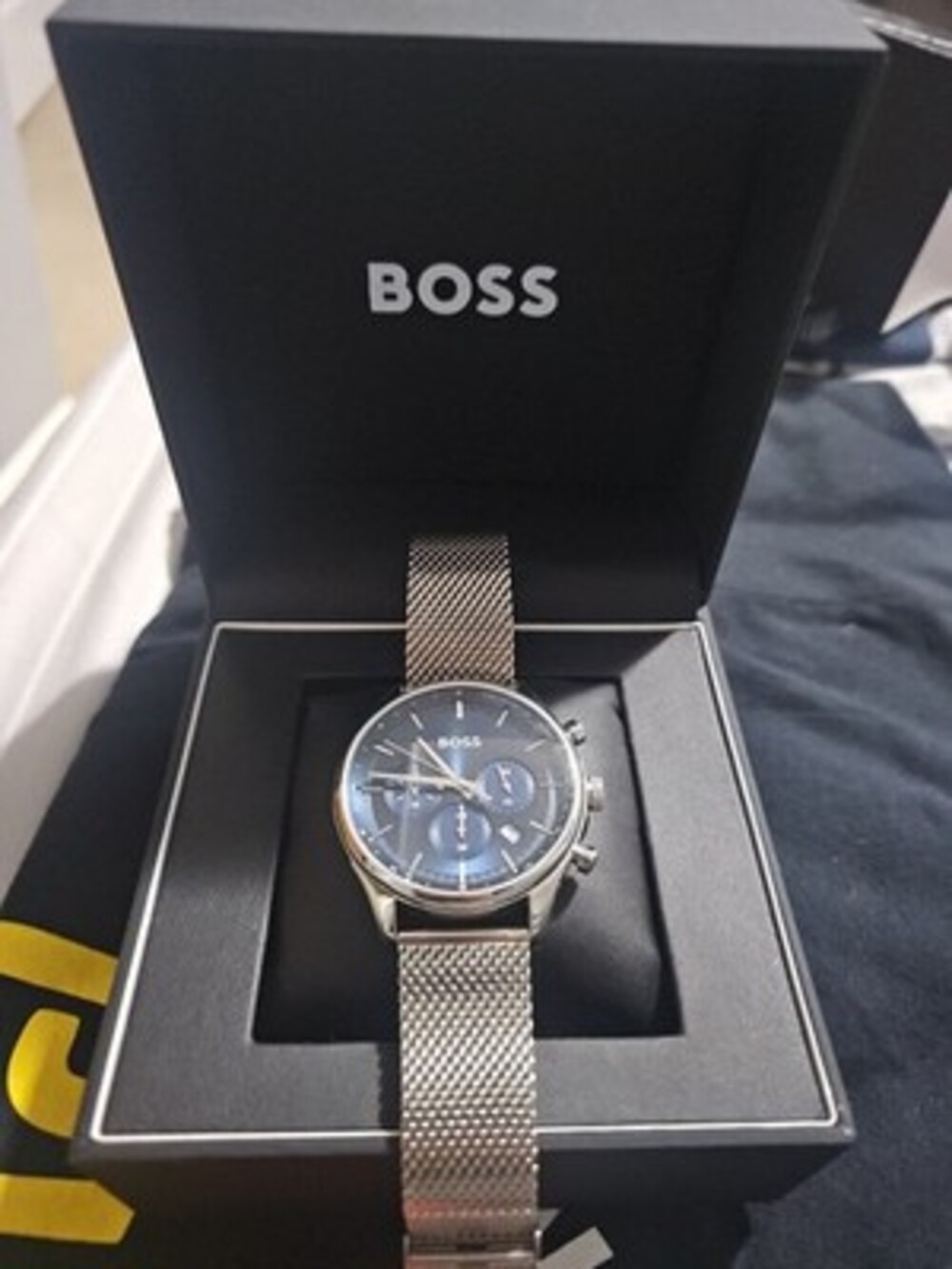 Original Box HUGO BOSS GREGOR 1514052 Men's watch with chronograph